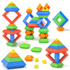 Blocks Building Toys For Toddlers 1-3 3-5, Pyramid Stacking Blocks Preschool Educational Toys For Ages 2 3 4 5 6 Boys & Girls Le