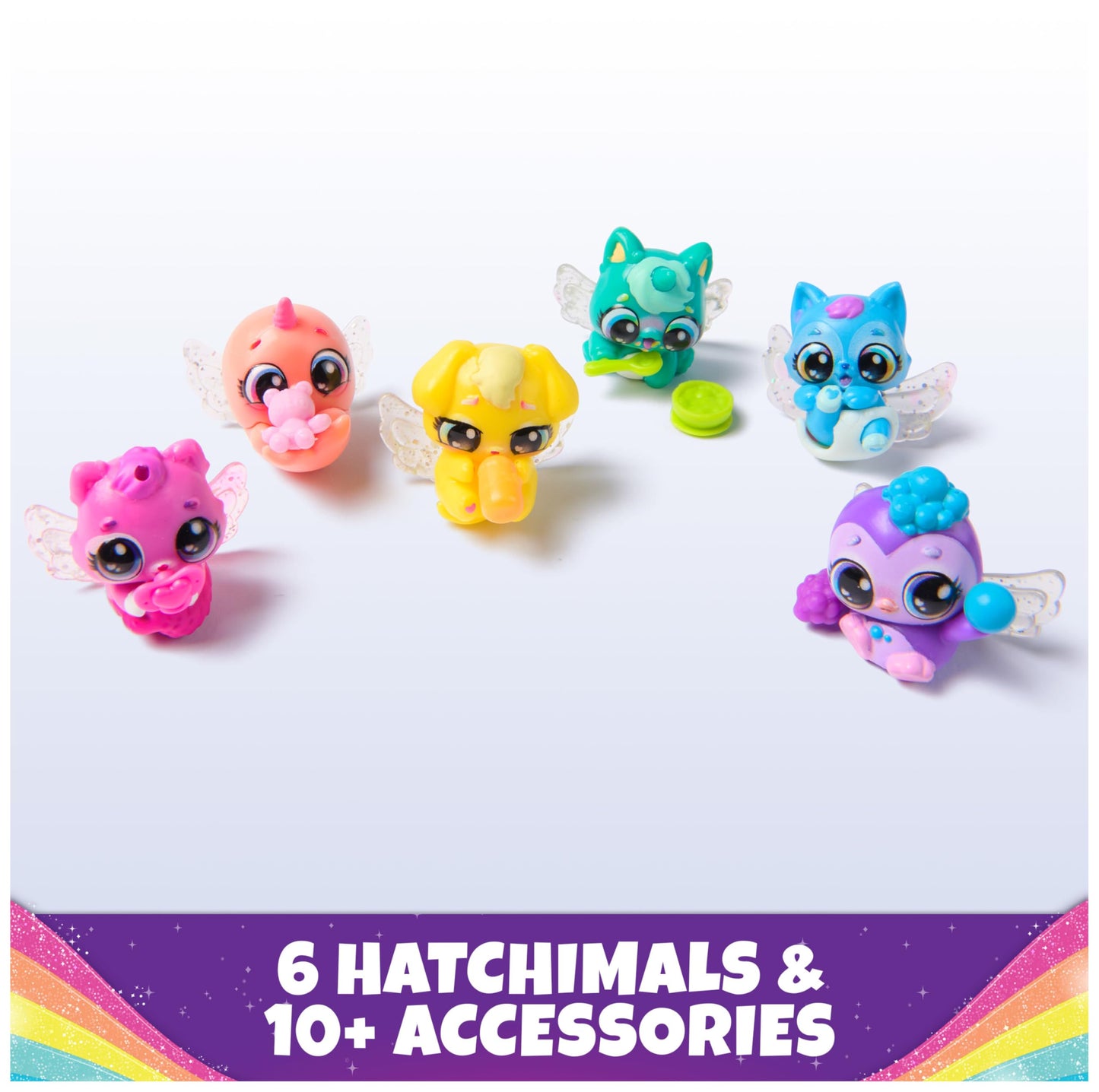 Hatchimals Alive Rainbow Hatchery, 6 Mini Figures & Accessories, Kids Toys, Model 6070168, Ages 3+, Plastic