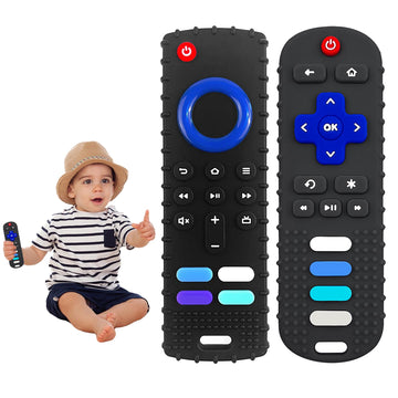 Yapromo Baby Teething Toys, Silicone Reomte Teether Toys, Cute Chew Toy For Babies 18+ Months, Remote Control Shape Teething Toys, Early Educational Toy Bpa Free