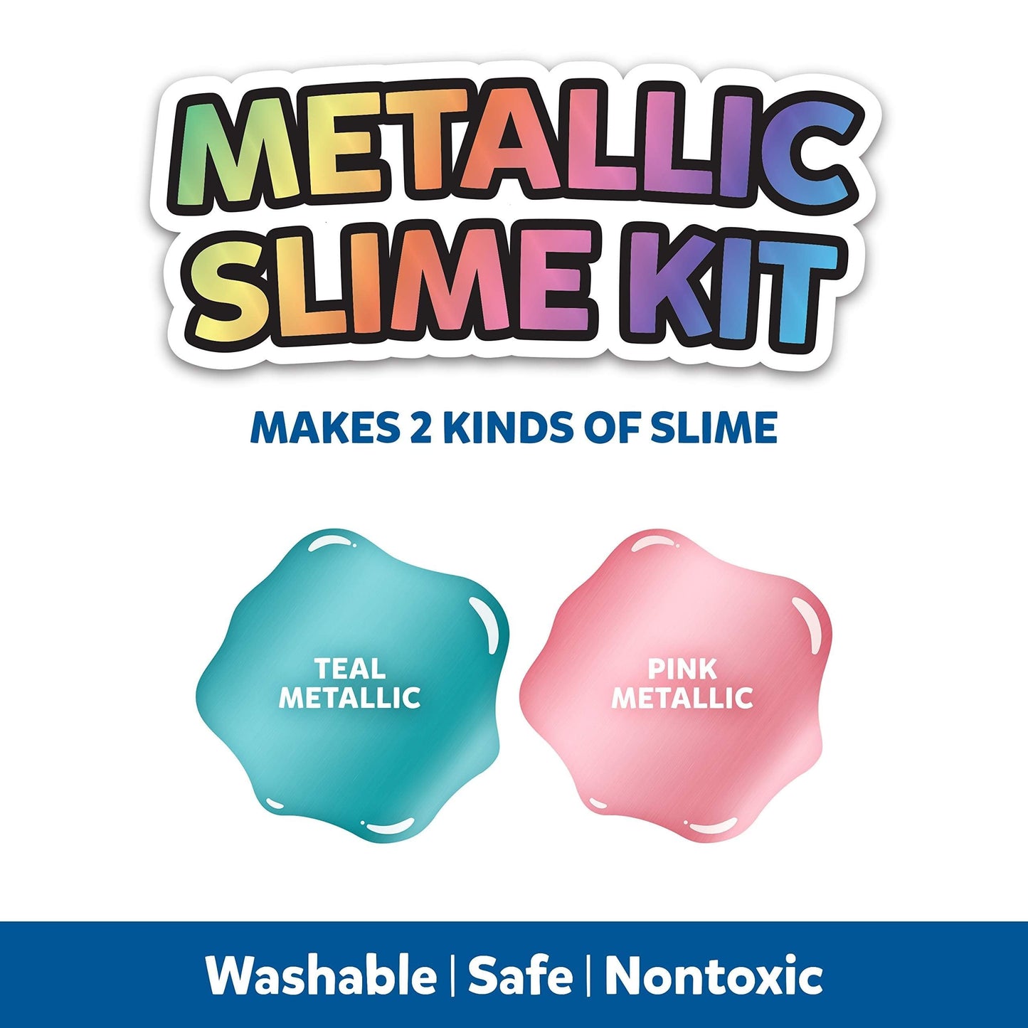 Elmer’S Metallic Slime Kit | Slime Supplies Include Elmer’S Metallic Glue, Elmer’S Magical Liquid Slime Activator, 4 Piece Kit