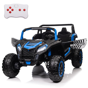 Posatck 24V Ride On Utv 2024 Kids 2 Seater Electric Vehicle Car With Parents Remote Control For 4 Wheels Drive Kids Battery Powe