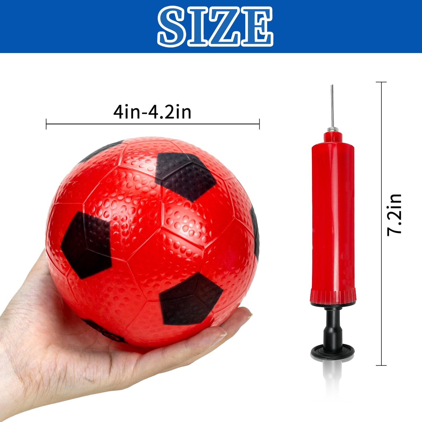 Ynanimery 12 Pack Mini Soccer Balls For Kids, 4'' Inflatable Mini Soccer Balls For Indoor Outdoor Games, Small Soccer Balls For Pool Beach Garden Sports Game Party Supplies