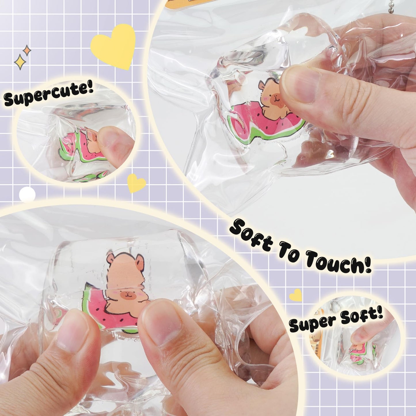 Taba Squishy Toys Cat Paw Cute Kawaii Squeeze Toys Sticky Squishy Fidget Toys Silicone Squeeze Toy for Stress Relief Cute Soft Toys Best Gift for Anniversary (ice)