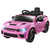 Enyopro 12V 7Ah Kids Electric Ride On Car, Licensed Dodge Charger Srt Hellcat, Battery Powered 4-Wheels Toy Car Electric Vehicle For Kids With Remote Control, 3 Speeds, Led Lights, Music (Pink)