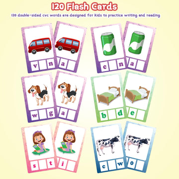 Alened Phonics Sight Words And Spelling Games, Phonics Game Pad For Kids Ages 4-6, Cvc Word Writing Activities, Preschool To Kin