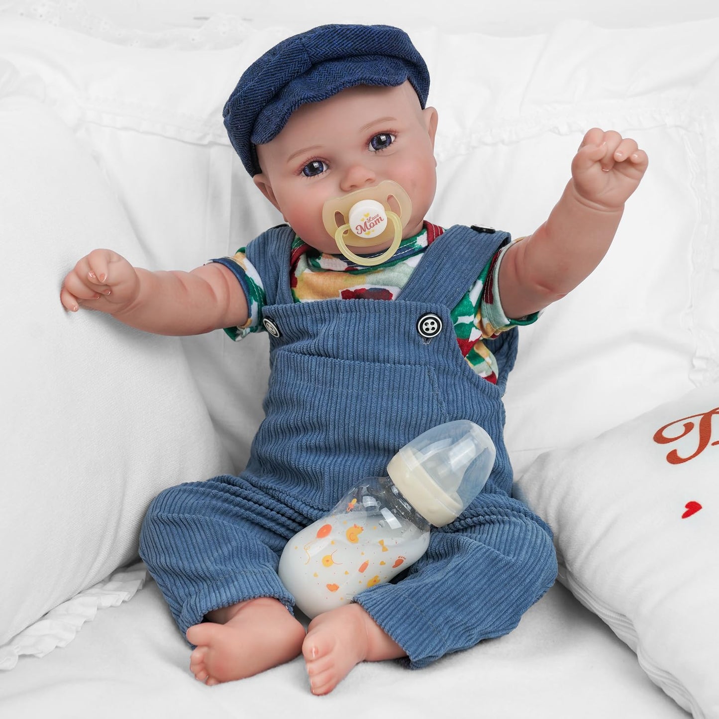 BABESIDE Reborn Baby Dolls Boy - 20 inch Handmade Realistic Soft Vinyl Body Life Like Realistic Newborn Baby Dolls for Girls Boy