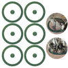 Jucoci Objective Point Markers Set of 6 - Green Plastic, Compatible with WH40k Wargame, One Size