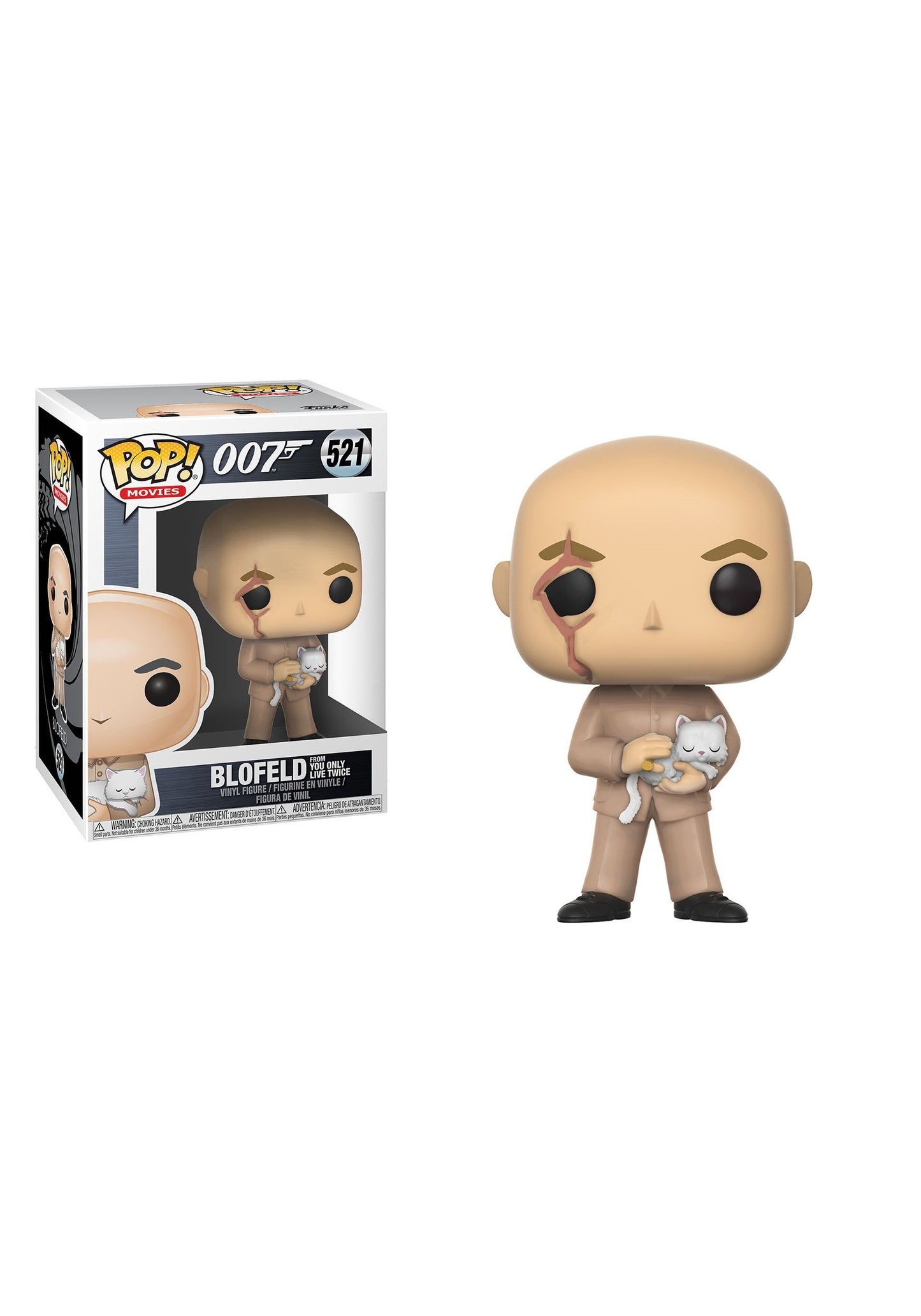 Funko Pop! Movies James Bond Blofeld Figure - 3.75" Gray Vinyl Collectible Model 24705