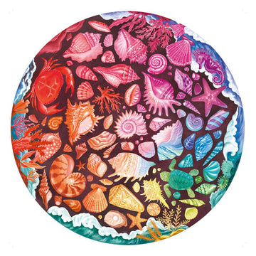 Ravensburger Circle Of Colors: Seashells 500 Piece Jigsaw Puzzle For Adults - 12000823 - Handcrafted Tooling, Made In Germany, Every Piece Fits Together Perfectly
