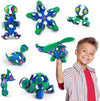 Clixo Crew 30 Piece Pack - The Flexible, Durable, Imagination-Boosting Magnetic Building Toy - Modern, Modular Designs For Hours Of Stem Play. A Multi-Sensory Magnet Toy Experience Anywhere! Ages 4-99