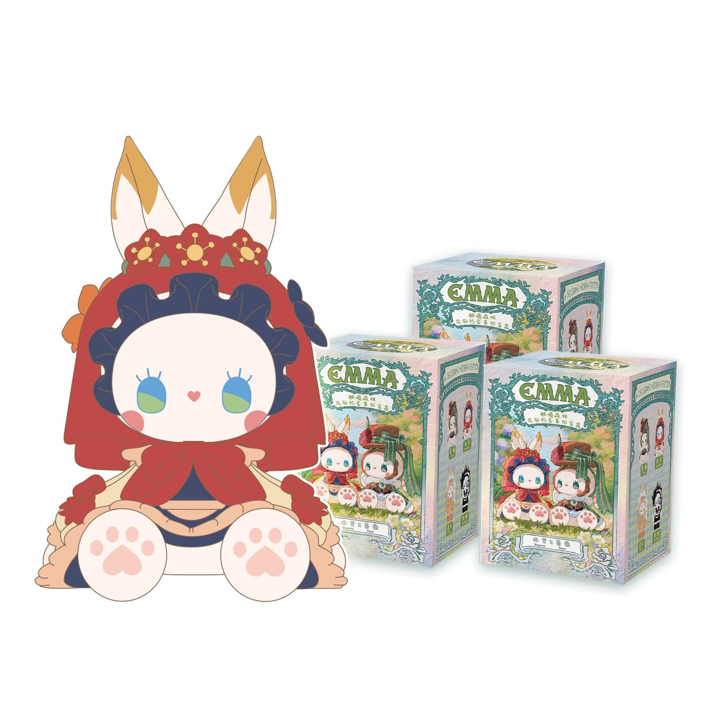 Lucky Emma Studio Emma Secret Forest Garden Dating Series Blind Box 3Pcs Blind Bag Random Collection Mystery Box Toys Cute Blind