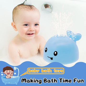 Light Up Baby Bath Toys:Toddla Whale Bath Toy Sprinkler Bath Fountain Toy For Babies 6-12-18 Months Infant Water Pool Shower Tub