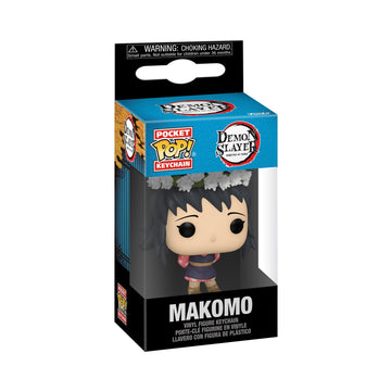 Funko Pop! Keychain: Demon Slayer - Makomo - (Flower Headdress) Novelty Keyring - Collectable Mini Figure - Stocking Filler - Gi