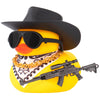 wonuu Car Rubber Duck Ornament Cool Car Accessories Duck Car Dashboard Decoration Special Prop Cowboy Hat Necklace, SKS