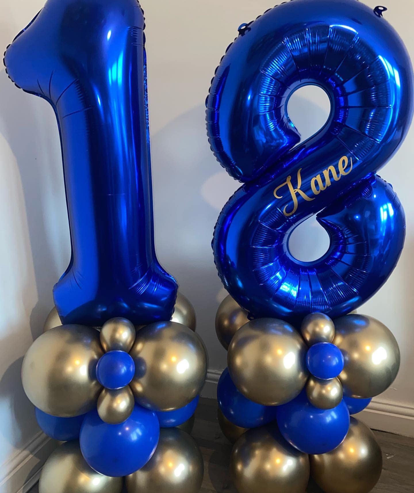 40 Inch Navy Blue 18 Number Balloons Giant 18 Balloons Navy Blue Birthday 18 Balloons 18Th Birthday Anniversary Party Decoration