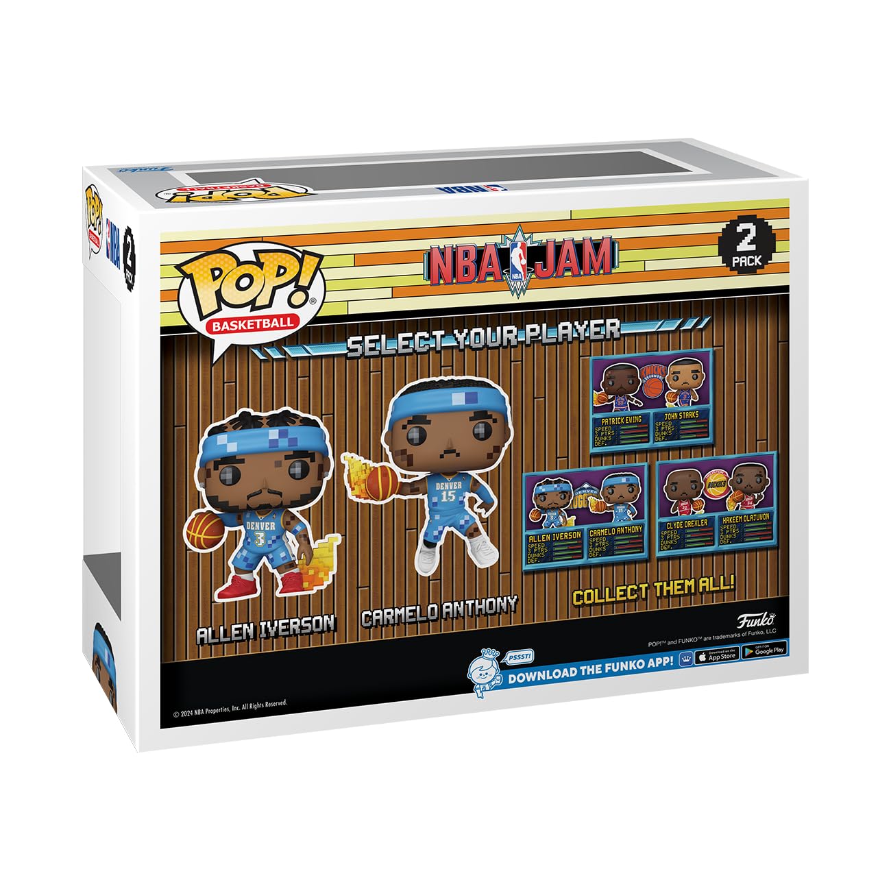 Funko Pop! Nba Jam: Nuggets - Allen Iverson And Carmello Anthony 2-Pack