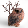 Taba Squishy Owl Kit - Handmade Realistic Silicone Big Animal Toys For Stress Relief (Brown)