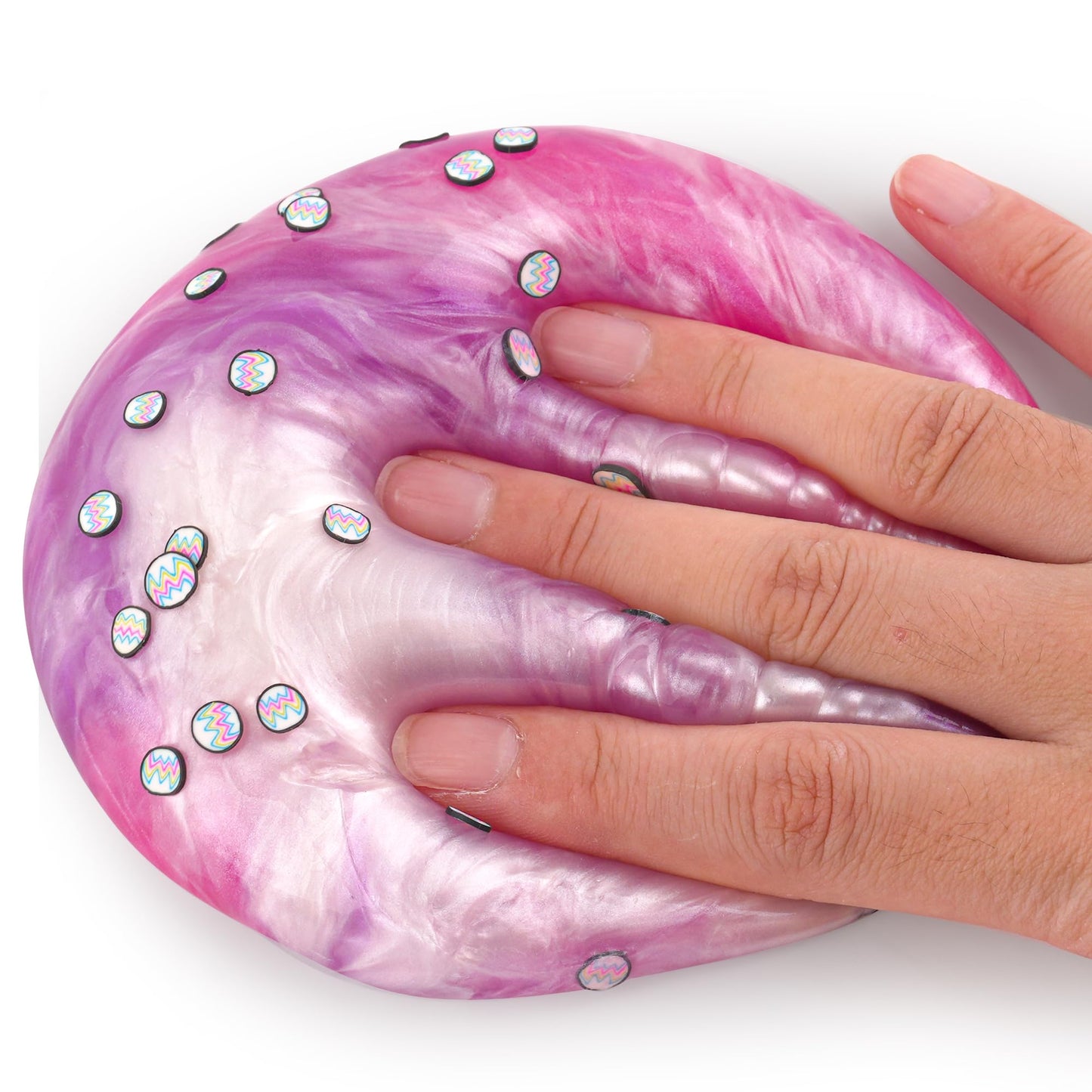 Pink & Purple Glitter Water Slime, Non-Sticky Premade Jelly Slime, Slime Party Favors For Kids, Slime Sensory Toys For Birthday