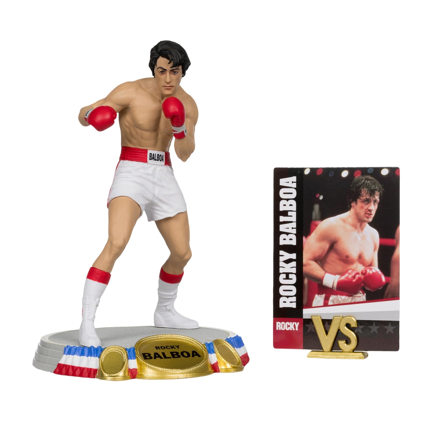 McFarlane Toys Movie Maniacs Rocky Balboa 6in Posed Figure - Multicolor - Model 14038 - Collectible Plastic Action Figure
