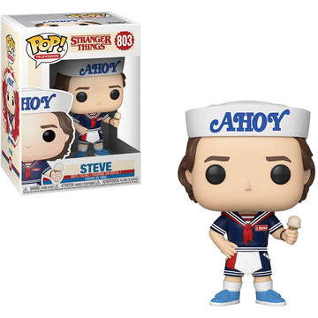 Funko POP Vinyl Figure - Stranger Things Steve Harrington Scoops Ahoy Outfit, 3.75 inches, Multicolored, Model STL1283614675