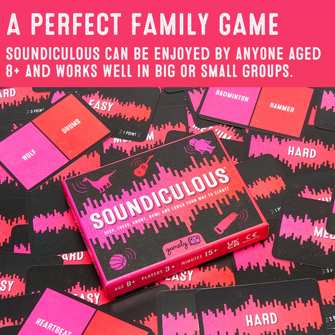 Soundiculous: The Hilarious Pocketsize Party Game Of Ridiculous Sounds That Gets The Whole Family Laughing.