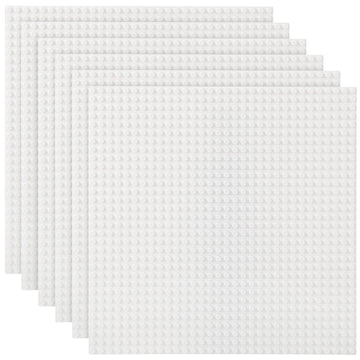 Lekebaby Classic Baseplates Building Base For Building Bricks 100% Compatible With Major Brands-Baseplate 10'' X 10'', Pack Of 6