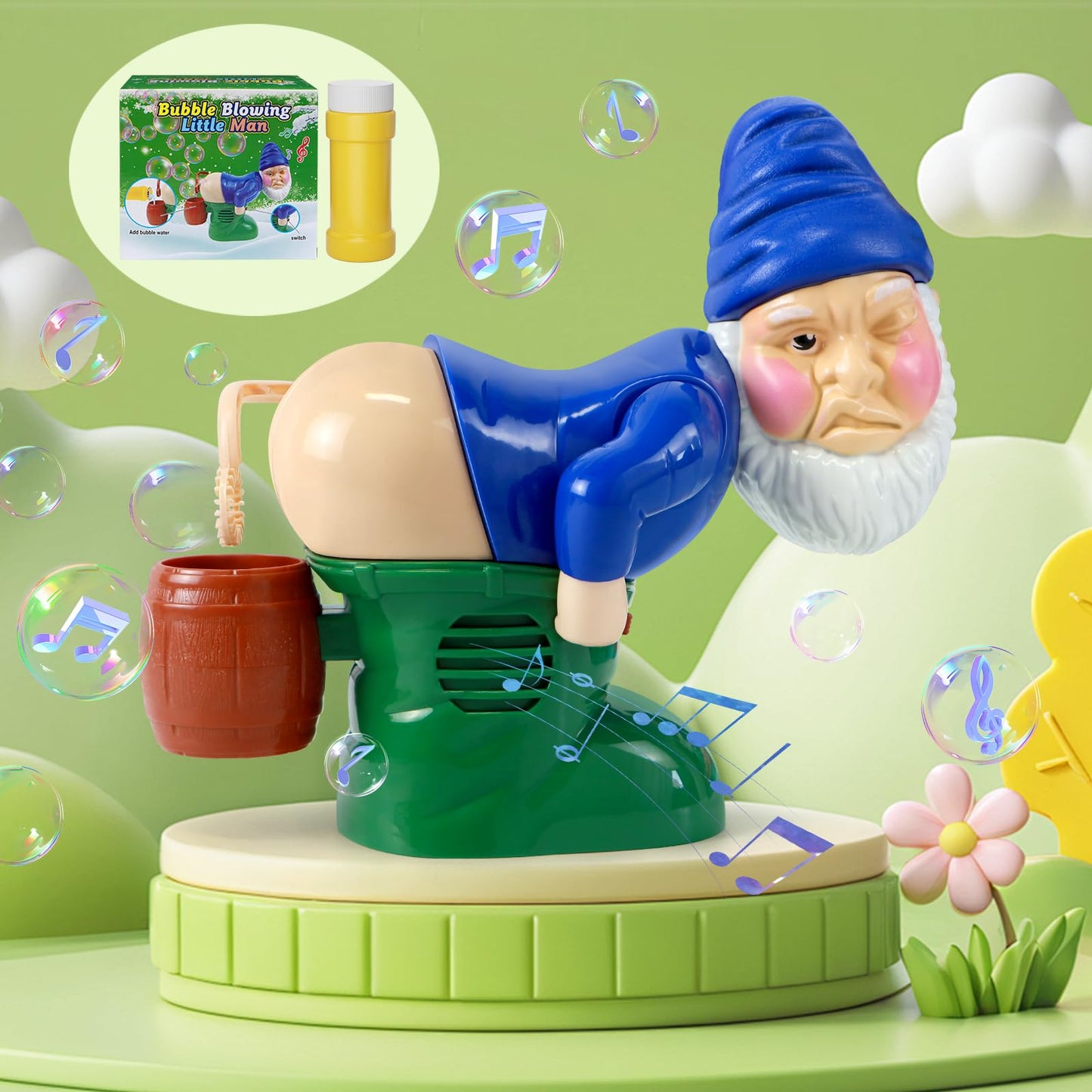 Bubble Blowing Santa, Santa Bubble Butt Blower, Farting Santa Bubble Blower, Automatic Bubble Blower Santa Claus Toy, Santa Farting Bubble Toy, Bubble Blower For Outdoor & Indoor Activity