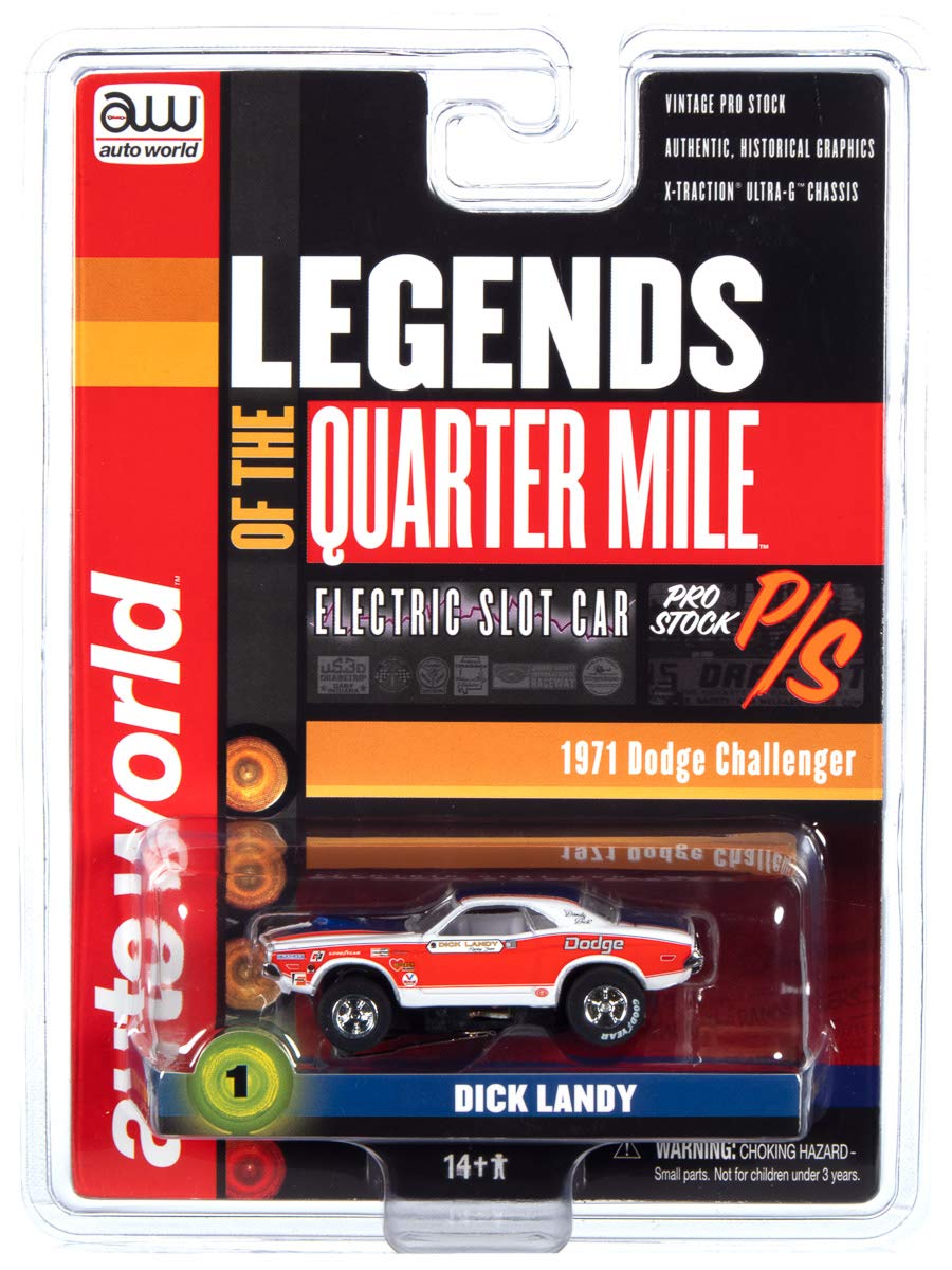 Auto World Xtraction R32 1971 Dodge Challenger Dick Landy Ho Scale Slot Car