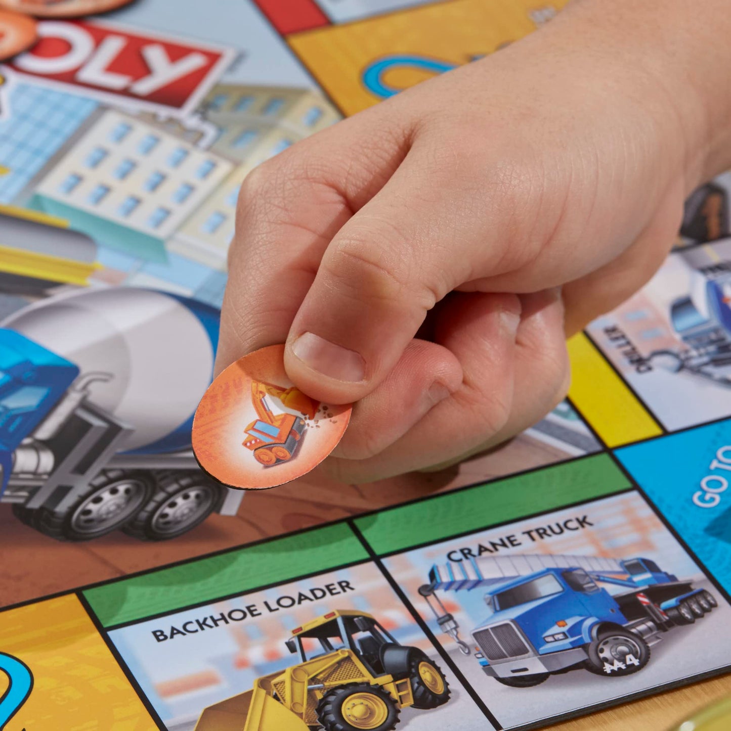Hasbro Gaming Monopoly Junior Trucks Edition Board Game For Kids Ages 5+, 2-4 Player Kids Games