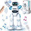 Robot Toys for Kids - Smart Talking Voice Remote Control Robot, Gesture Sensing Programmable Emo Robot Toy for Age 3 4 5 6 7 8 Y