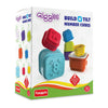 Funskool Giggles - Build N Tilt Number Cubes, Multicolour, Stack And Nest, 12+ Months, 2 Modes Of Stacking Straight And Slant