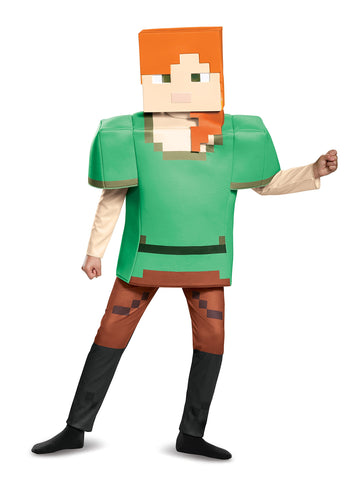 Alex Deluxe Minecraft Costume, Multicolor, Large (10-12)