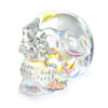 Ornalrist K9 Crystal Ab Colorful Skull Figurines Halloween Day Of The Dead Decor Glass Skull Gifts For Skull Lover Men Witchy Statue With Gifts Box 2.8'