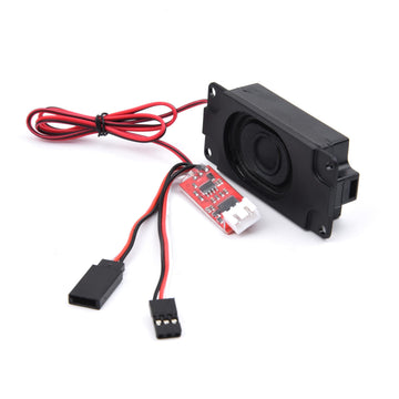 YoungRC RC Diesel Engine Sound Module for DIY Model Cars with Speaker, Powered by 2S Lipo, Plastic Construction