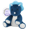 Suzzipals Microwavable Triceratops Dinosaur Stuffed Animals, Heated Stuffed Animal Heating Pads For Cramps & Pain, Navy Blue Din