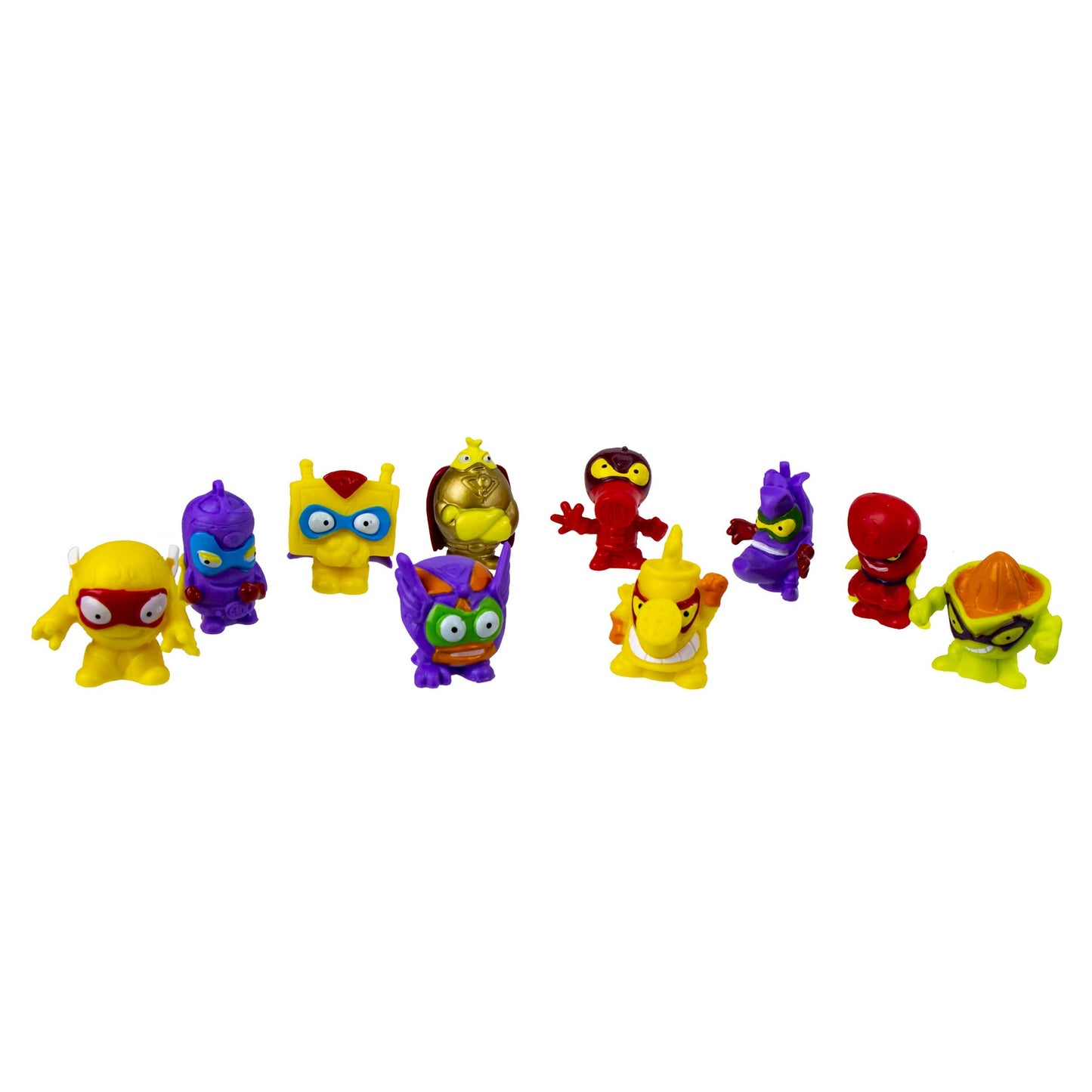 Superthings Series 1 - Blister Pack (10) By Goliath - Contains 9 Superthings And 1 Super Rare Gold Character