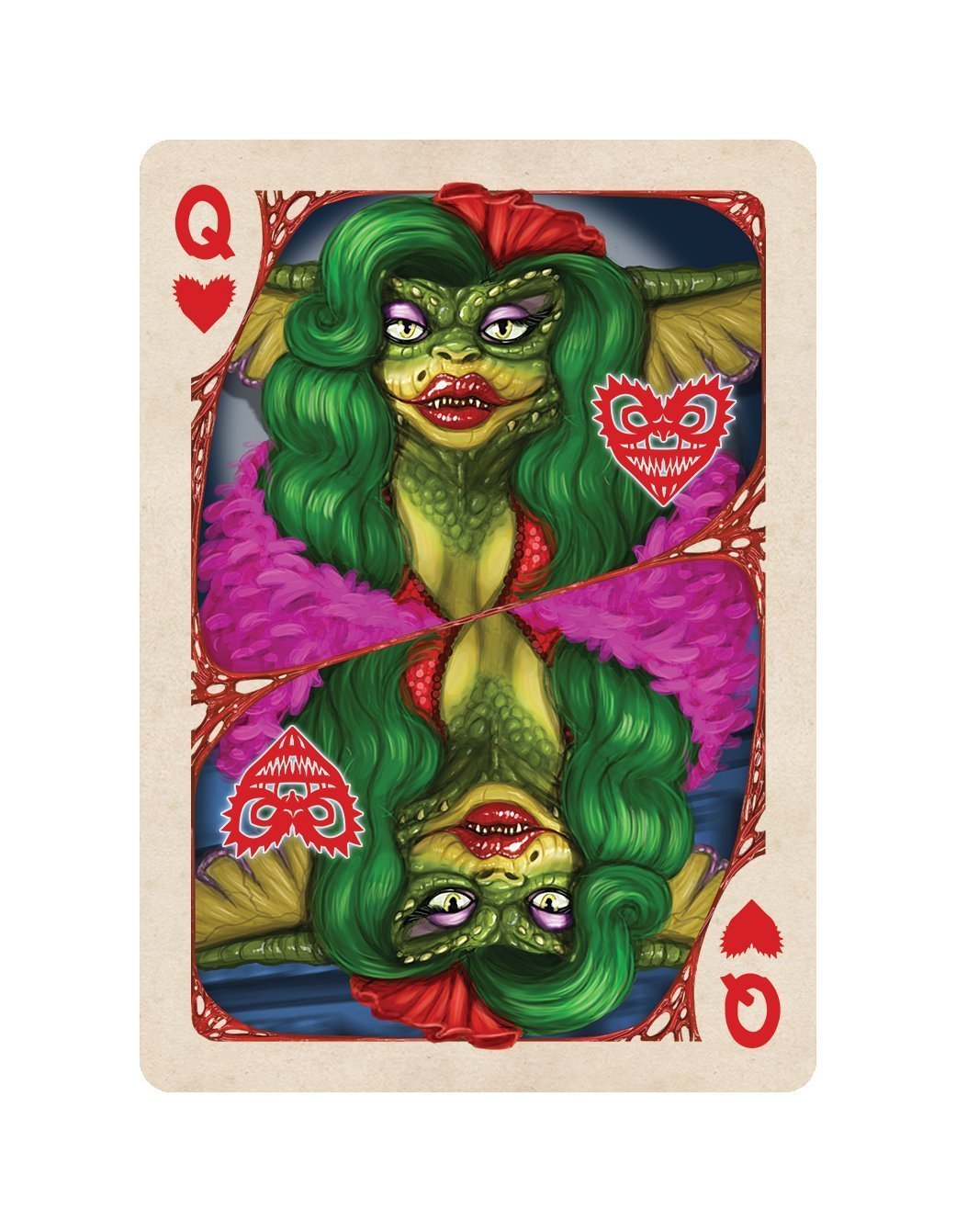 Albino Dragon Gremlins Playing Cards