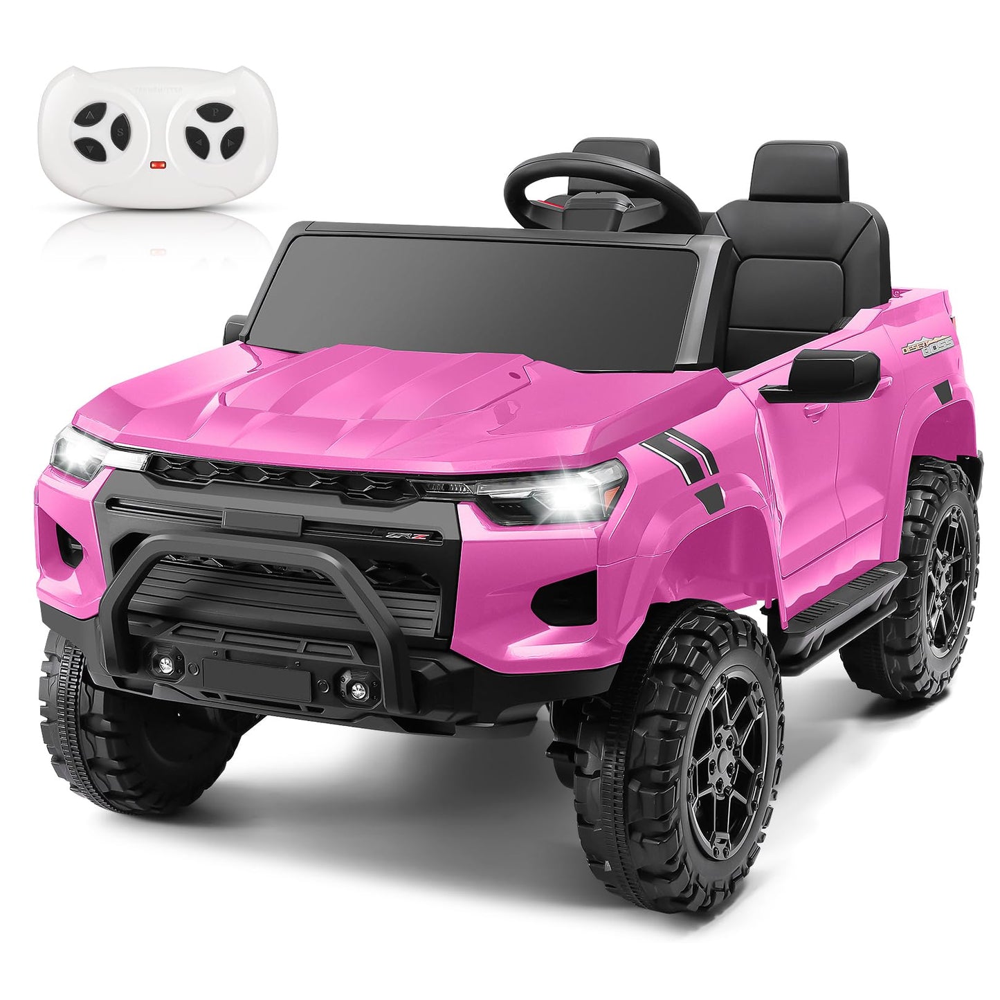 Hikole 24V Ride On Car W/Remote Control, 2 Seater Battery Powered Cars For Kids, 200W 4 Powerful Engine, 4Wd/2Wd Switchable, So