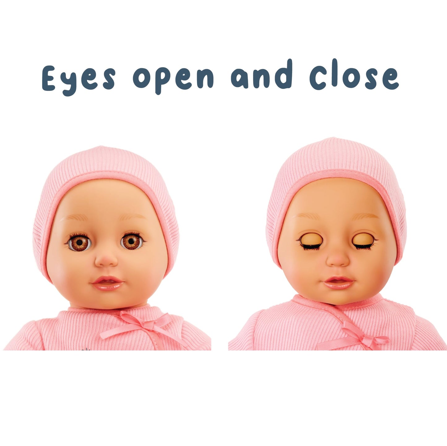 Baby Born My First Baby Ava - Light Brown Eyes: Realistic Soft-Bodied Doll For Kids Ages 1 & Up, Eyes Open & Close, Doll With Bottle