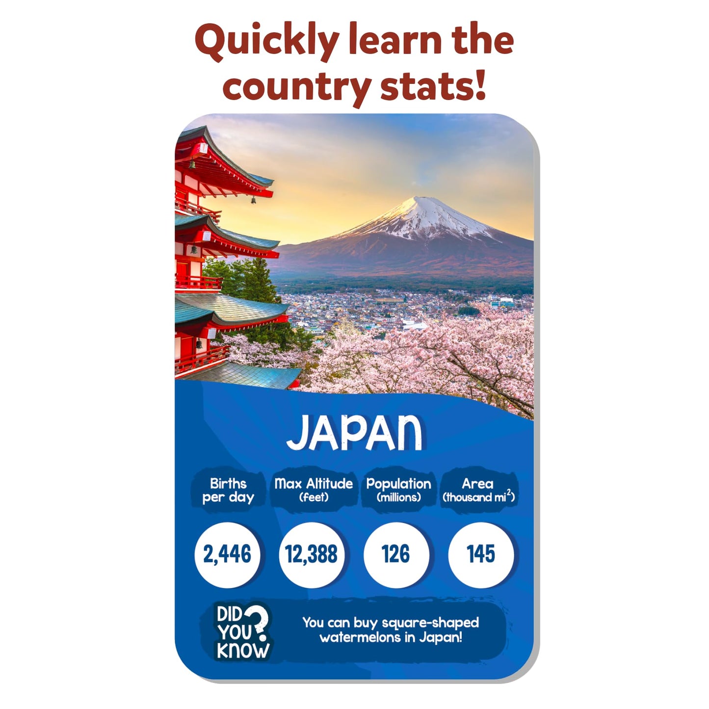 Skillmatics Trump Card Game - Rank Up Countries, Memory Game, Perfect for Boys, Girls, Kids, and Families Who Love Board Games,