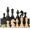 A&A Premium Triple Weighted Staunton Wooden Chess Pieces W/ 2 Extra Queen - King Height 3.75'/9.5Cm / 2 Storage Bags