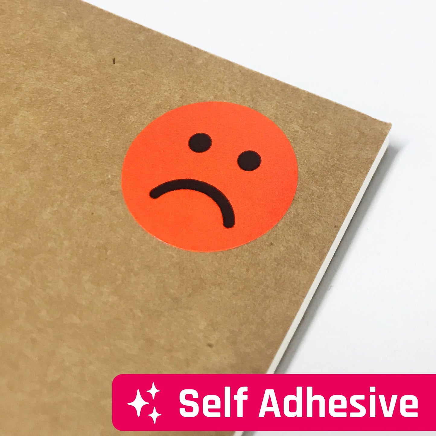 TownStix 600 Pack Happy/Sad Smile Face Behavior Stickers - Red/Green, Paper, Model 2