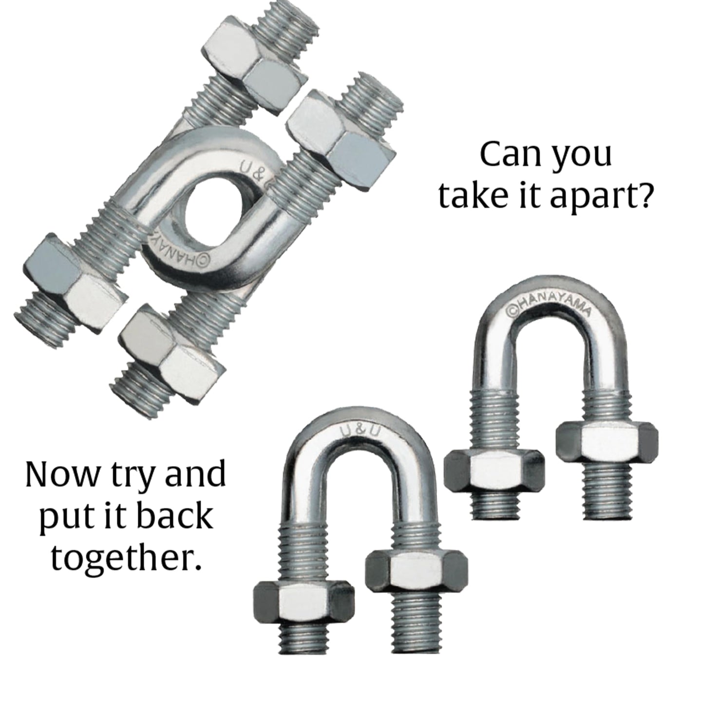 Bepuzzled |U&U Hanayama Metal Brainteaser Puzzle Mensa Rated Level 4, For Ages 12 And Up