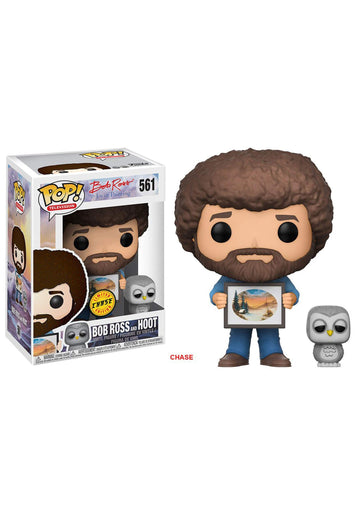 Funko POP! TV Bob Ross Collectible Figure with Raccoon - Brown, Styles May Vary, Perfect for Fans & Collectors