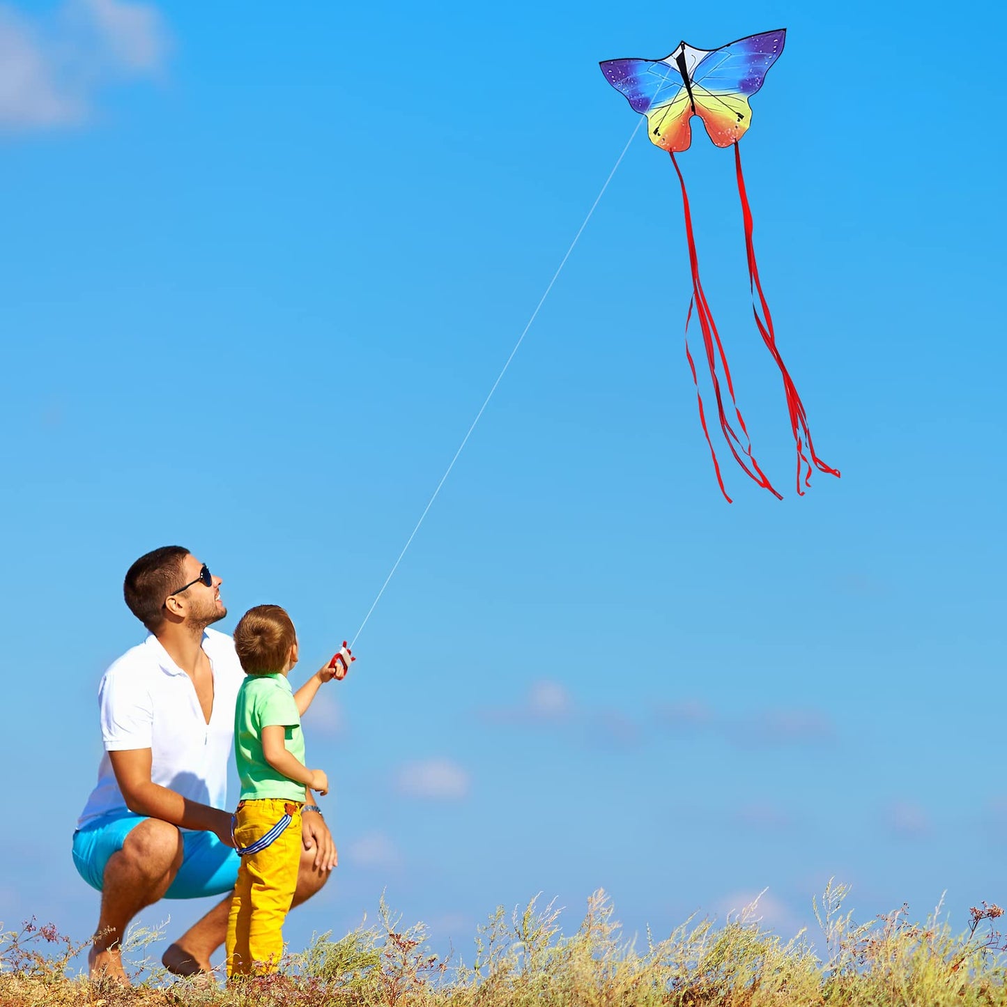 Kaiciuss 2 Pack Butterfly Kites For Kids And Adults Easy To Fly, Large Single Line Beach Kite For Teens, Easy Flying Kite For Boys And Girls