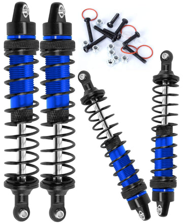 4PCS Front Rear Full Alloy Shocks RC Upgrades Parts for 1/10 Senton Granite Big Rock Vorteks 3s Blx 4X4 Mega 550,for 1/10 Kraton