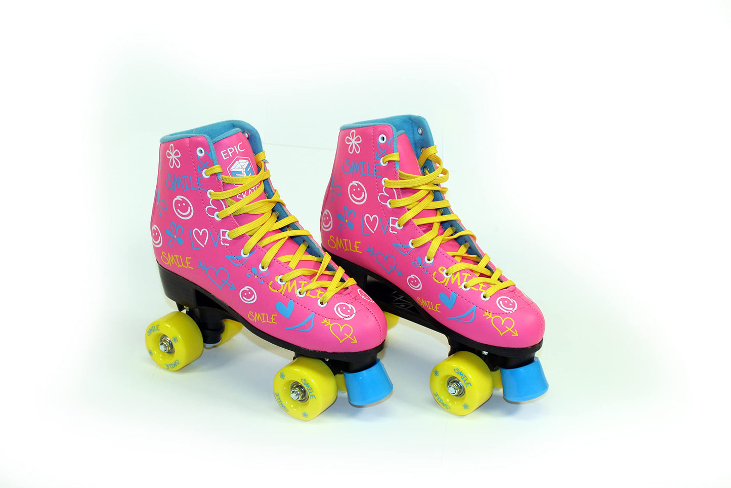 Epic Skates Blush Quad Roller Skates, Pink, Juvenile Size 10