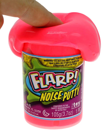 JA-RU Flarp Noise Putty - Assorted Neon Color, 1 Pack, Soft Cloud Slime Stress Toy for Kids and Adults, Item #10041-1A