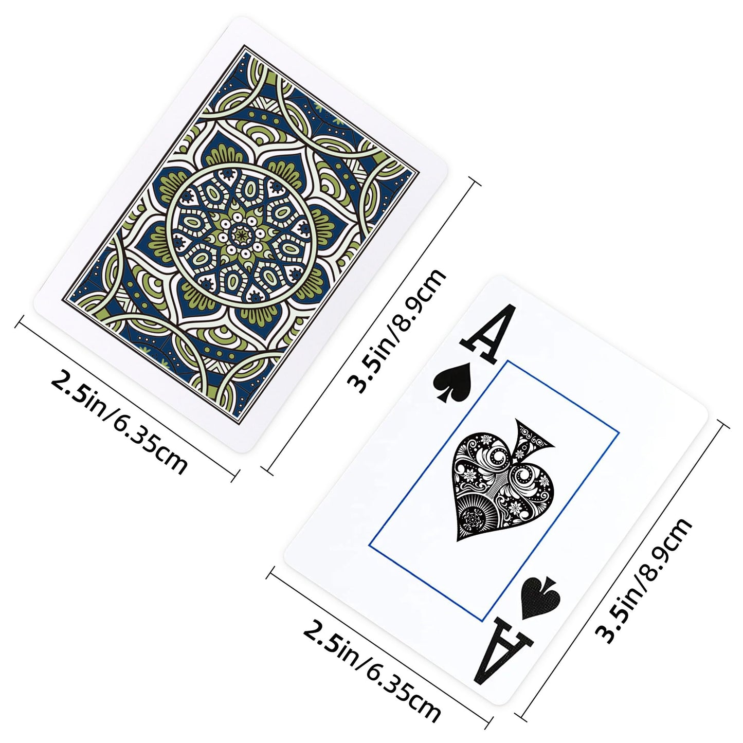 Metsyth Plastic Waterproof Playing Cards 4 Pack Poker Cards Jumbo Index Large Print Playing Cards For Adults Seniors Bulk Decks