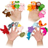 Sealive 20-Pcs Finger Puppets For Toddlers Story Time - Soft Velvet Forest & Marine Animals - Perfect For Role Playing, Classroom Learning, Party Favors, Travel, Therapy, Imagination Building